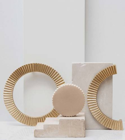 Uchwyt Pap Deco Ring XL mosiądz naturalny