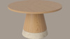 Stolik kawowy Bolia Piro Coffee Table Ø60cm dąb fornir / trawertyn