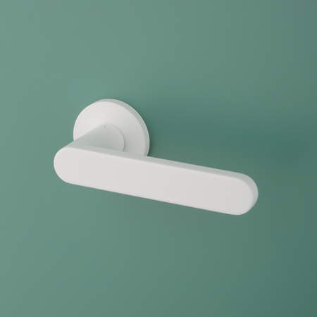 Klamka Aprile Alora Slim R 7mm - biała