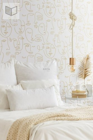 Tapeta Esta Home Black&White with a splash of gold - 139146