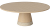Stolik kawowy Bolia Piro Coffee Table Ø90cm dąb bielony fornir / trawertyn