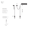 Lampa wisząca Buster + Punch Hooked 1.0 Nude brązowa
