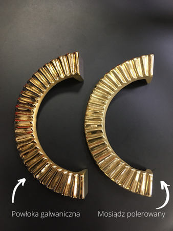 Uchwyt Pap Deco Ring XL mosiądz naturalny