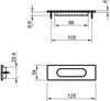 Uchwyt do drzwi przesuwnych Tupai 4053 141 - tytan