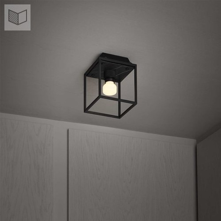 Kinkiet Buster+Punch Caged Wall 1.0 S - czarny marmur