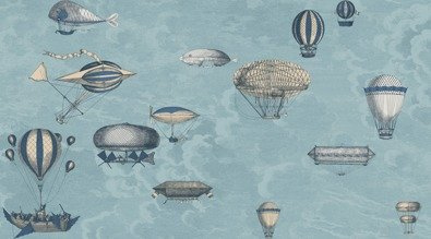 Tapeta Cole&Son Fornasetti - Macchine Volanti komplet 2 rolek 114/10021