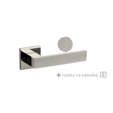 Klamka Olivari Diana Barley nikiel + rozeta na wkładkę 