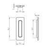 Uchwyt do drzwi przesuwnych Tupai 4181 153 - czarny