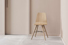 Krzesło Bolia Beaver dining chair - czarny laminat/dąb bielony olejowany