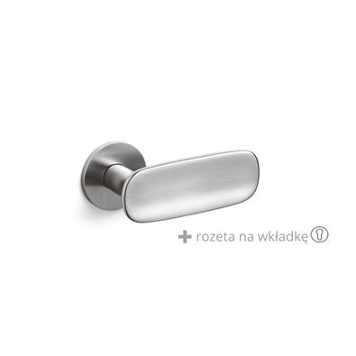 Klamka Olivari Conca chrom satyna + rozeta na wkładkę