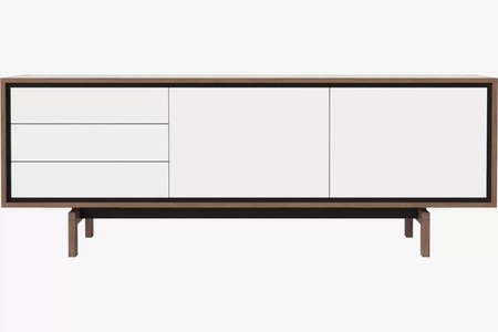 Komoda Bolia Floow sideboard - biały/orzech