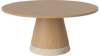 Stolik kawowy Bolia Piro Coffee Table Ø90cm dąb fornir / trawertyn