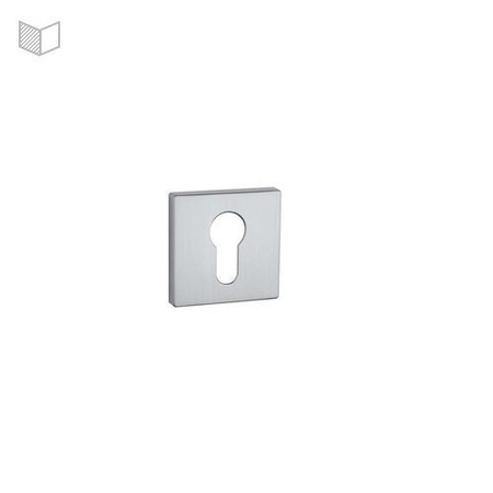 Rozeta APRILE Q SUPER SLIM 5MM SC - chrom satynowy PZ