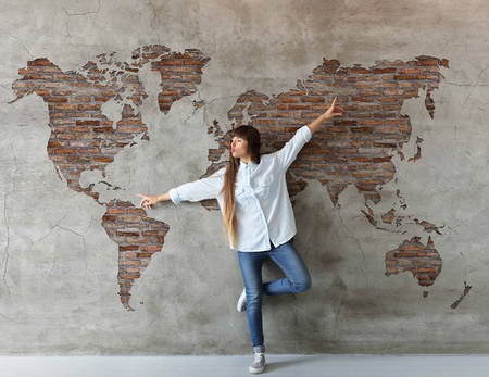 Fototapeta Wonderwall - Loft Map 35 0413 01
