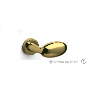 Klamka Olivari Blindo złoty + rozeta na klucz