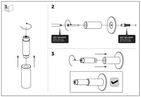 Stoper do drzwi Buster+Punch ścienny - czarny
