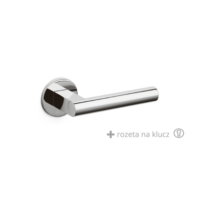 Klamka Olivari Euclide chrom + rozeta na klucz