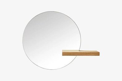 Lustro Bolia Shift mirror small round - dąb bielony