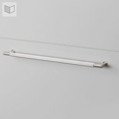 Uchwyt meblowy Buster+Punch Pull Bar Linear - srebrny L-35cm