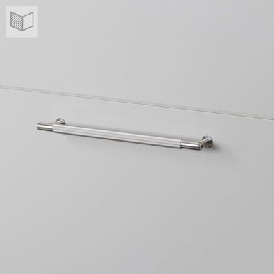 Uchwyt meblowy Buster+Punch Pull Bar Linear - srebrny M-25cm 