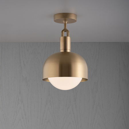 Lampa sufitowa Buster+Punch Forked Ceiling Shade Globe Opal Medium złoty/opal