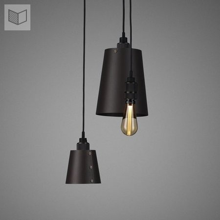 Lampa wisząca Buster + Punch Hooked 3.0 Mix grafitowa/brązowa