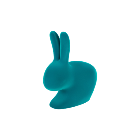 Rabbit QeeBoo Chair Baby VELVET turkusowy