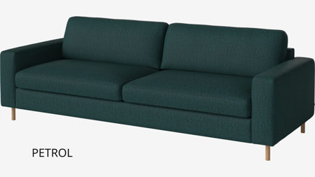 Sofa Bolia Scandinavia 3-osobowa London - dust green