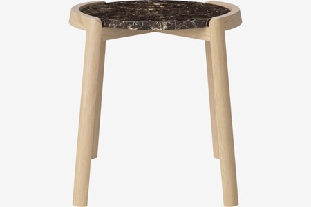 Stolik kawowy Bolia Mix Coffee table Ø46cm - brązowy marmur