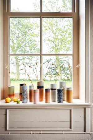 Wazon ceramiczny HKliving 70's - rozmiar S: birch