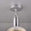 Lampa sufitowa Buster+Punch Forked Ceiling Shade Globe Opal Large stalowy palony/opal