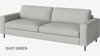 Sofa Bolia Scandinavia 3-osobowa London - dust green