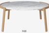 Stolik kawowy Bolia Mix Coffee table Ø94cm - biały marmur